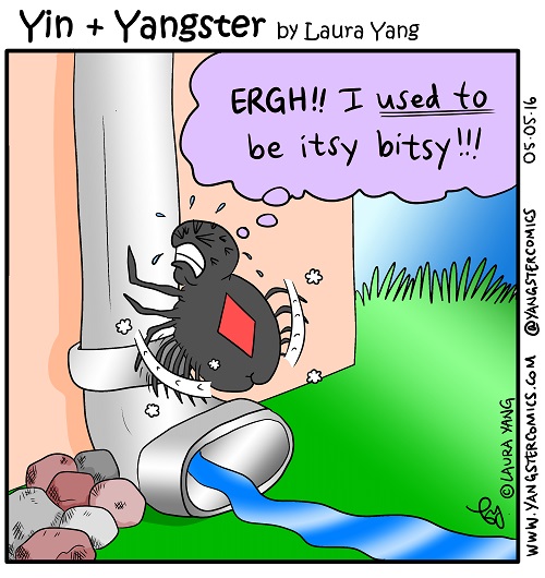 itsy bitsy eensy weensy spider water spout cartoon
